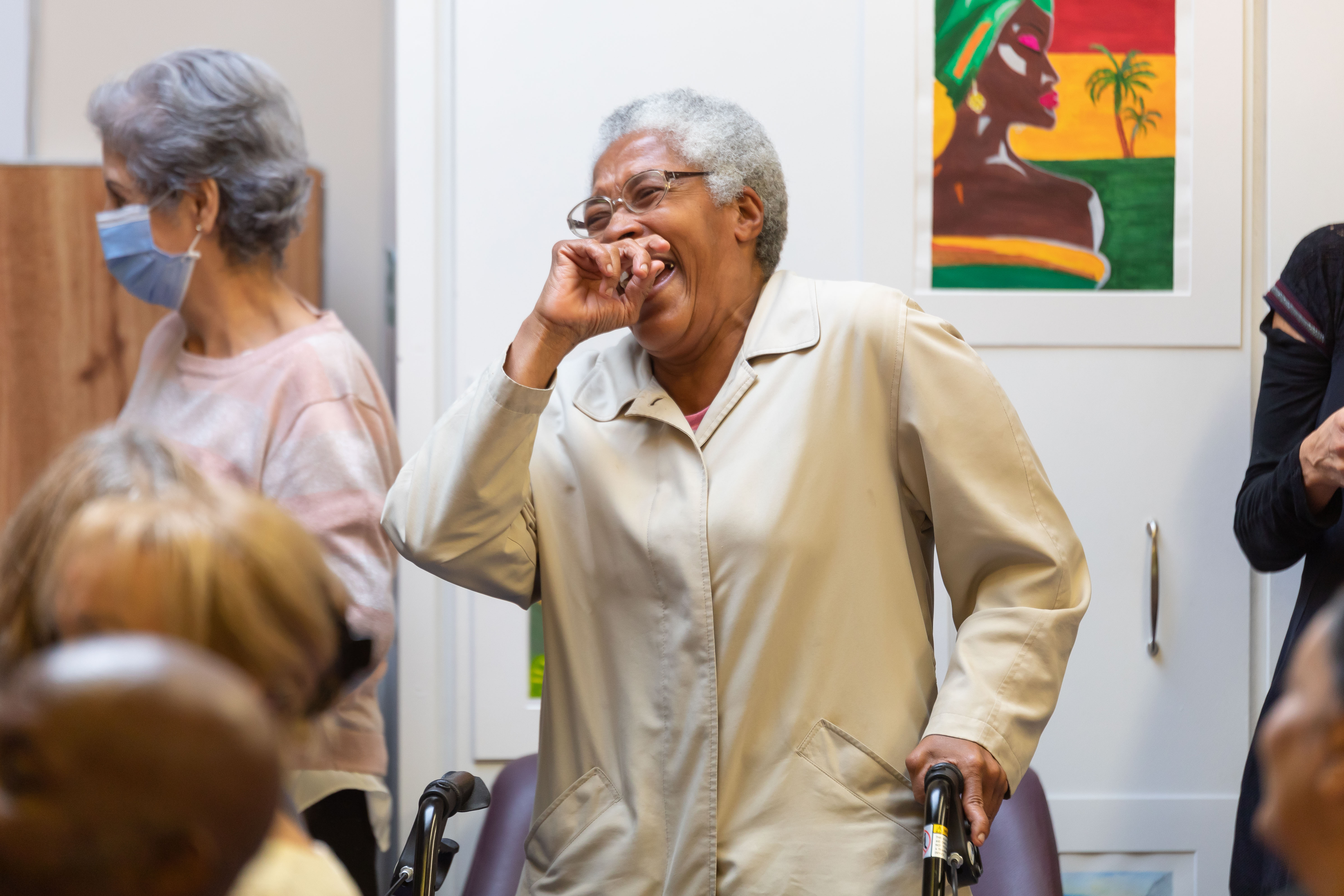 Age UK Barnet listening to Levi's talk