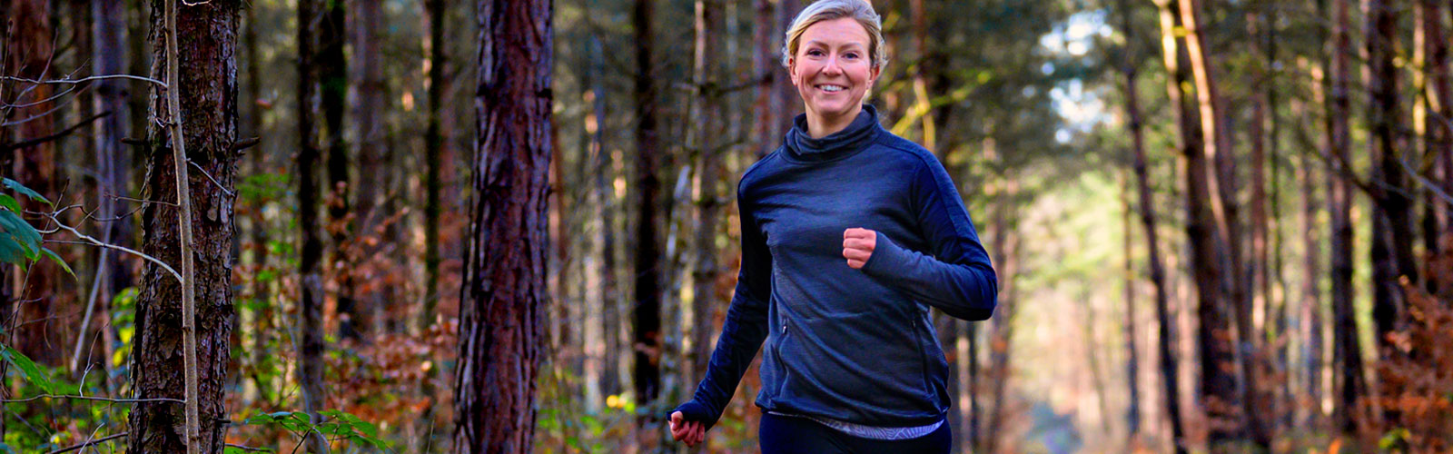 A woman out running as part of Run Your Age