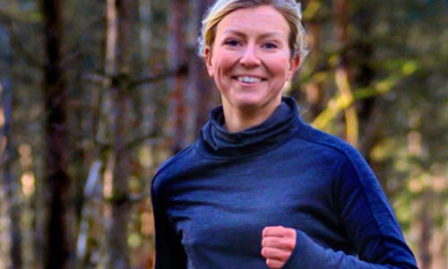 A woman out running as part of Run Your Age