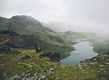 Photo of the Welsh mountains