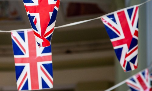 Union Jack flag bunting